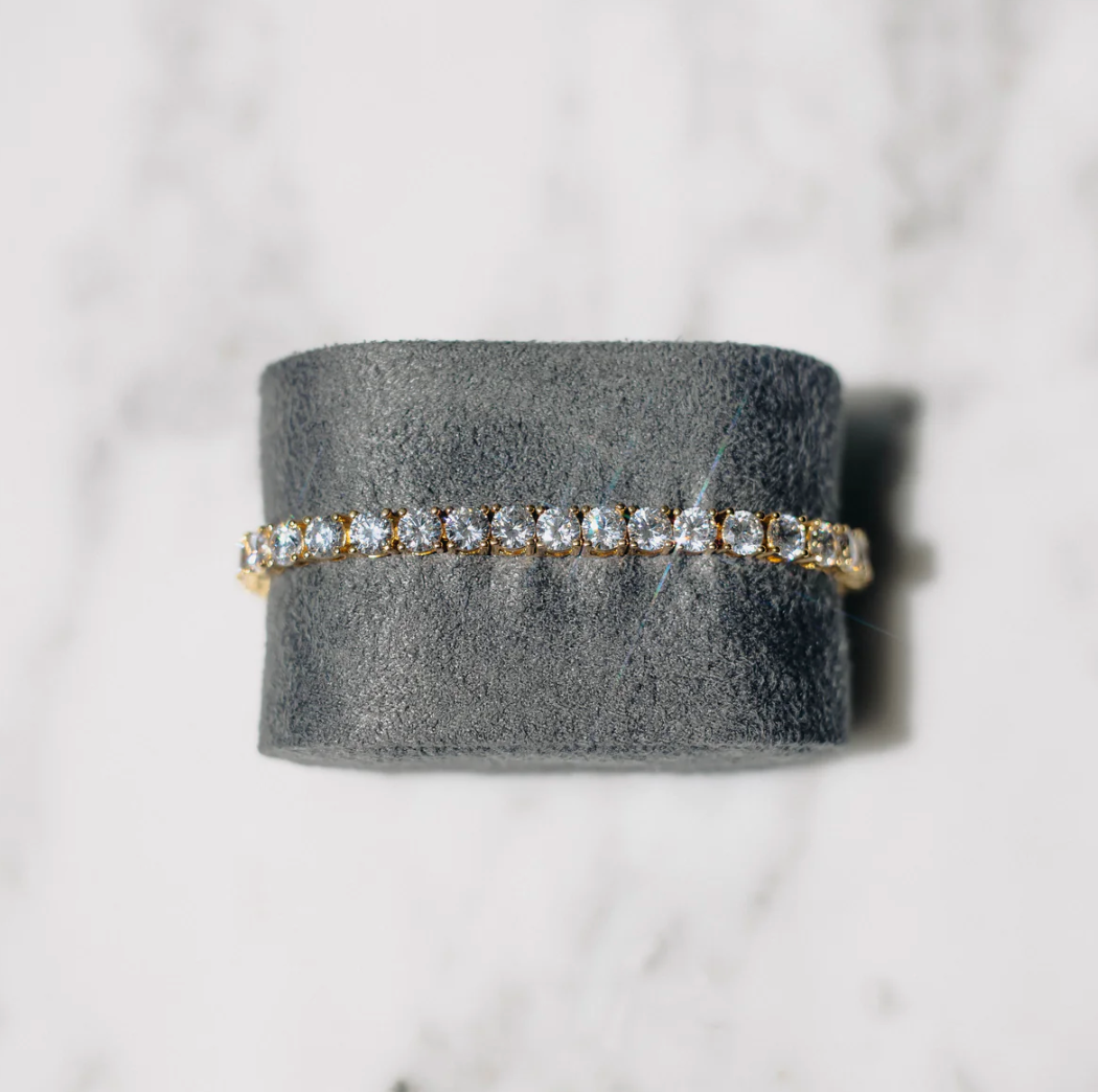 TENNIS BRACELET GOLD - BUY 1, GET 1 FREE