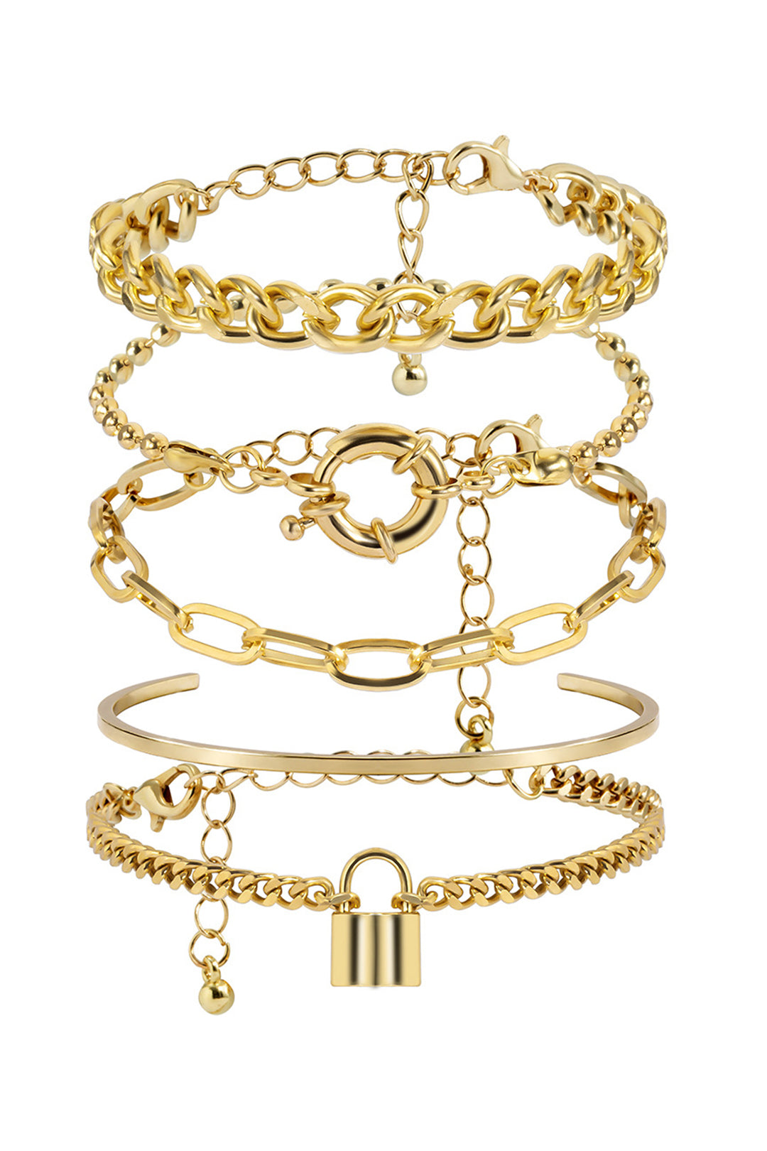 LAYERED GOLD BRACELETS IN SETS - BUY 1, GET 1 FREE