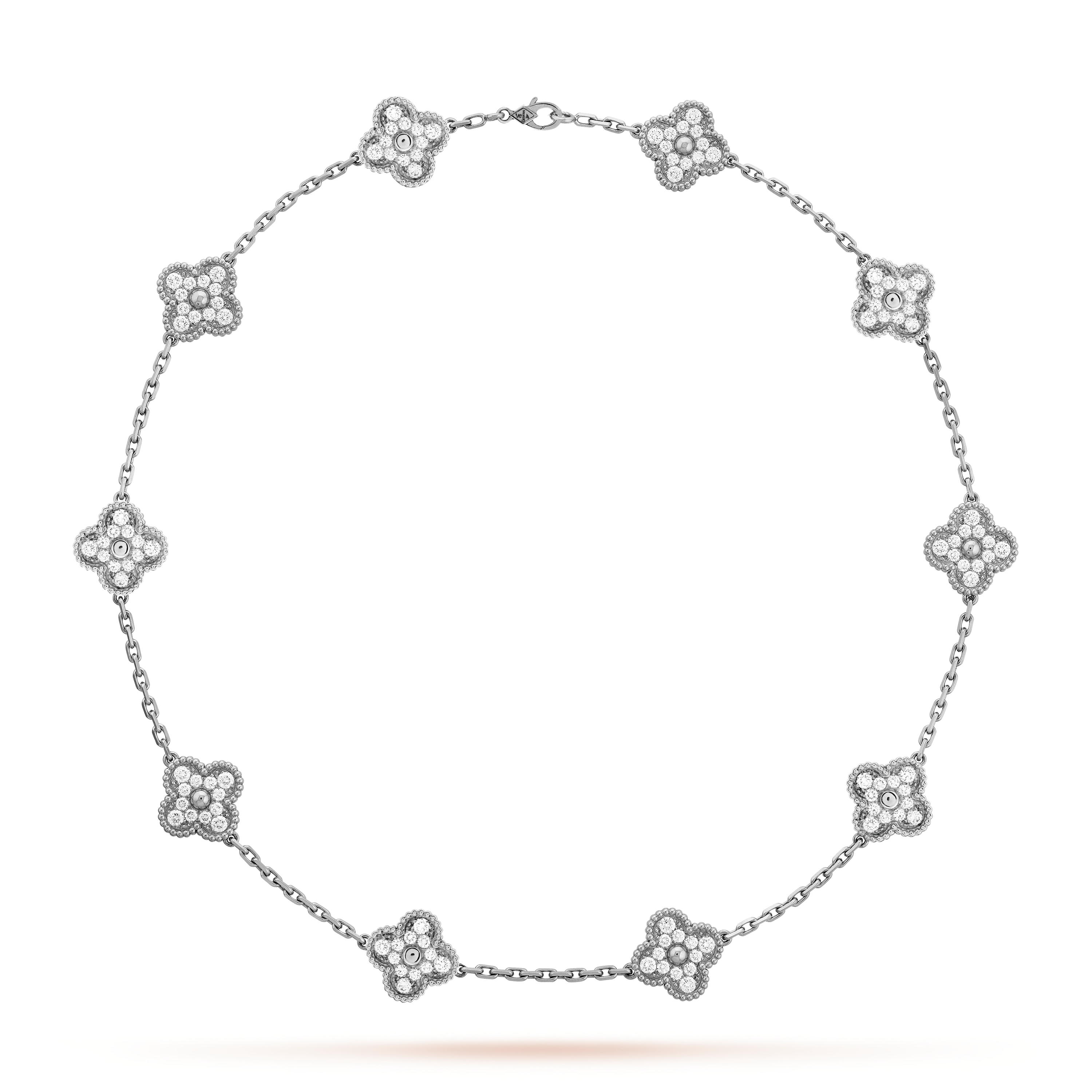 MAGNIFICENT CLOVERLEAF NECKLACE 10 DESIGNS - SILVER - BUY 1, GET 1 FREE