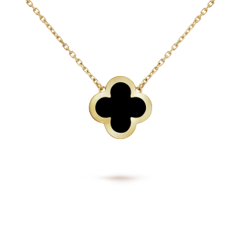 LUSH FOUR-LEAF CLOVER NECKLACE - BLACK - BUY 1, GET 1 FREE