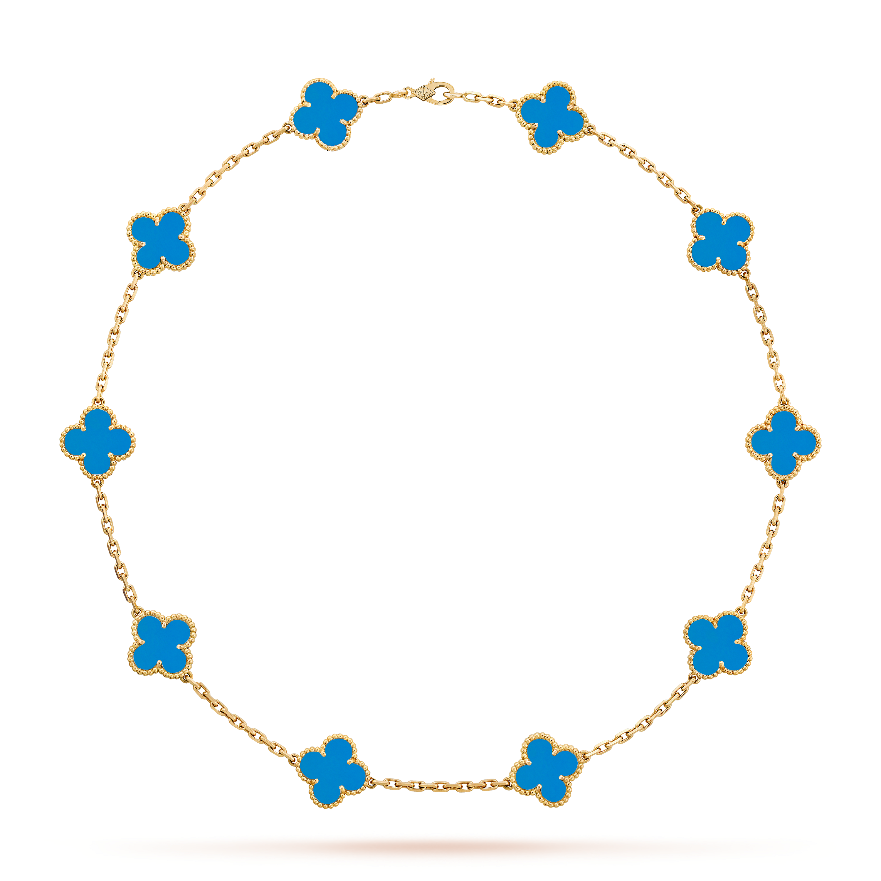 MAGNIFICENT CLOVERLEAF NECKLACE 10 DESIGNS - BLUE - BUY 1, GET 1 FREE
