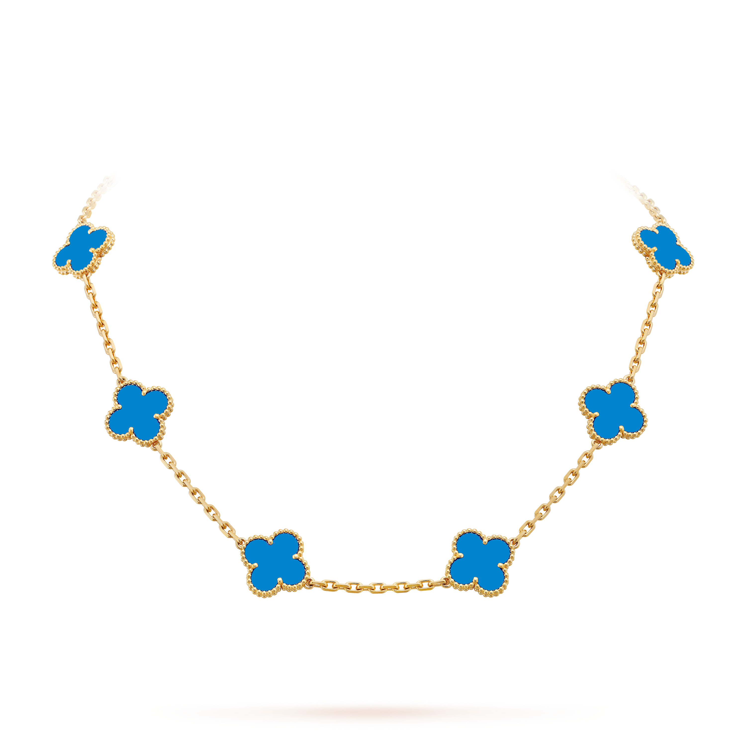MAGNIFICENT CLOVERLEAF NECKLACE 10 DESIGNS - BLUE - BUY 1, GET 1 FREE