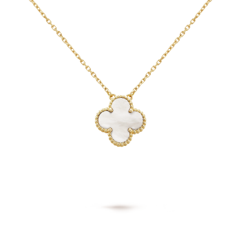 FLORAL BEAUTY NECKLACE WITH PENDANT - WHITE - BUY 1, GET 1 FREE