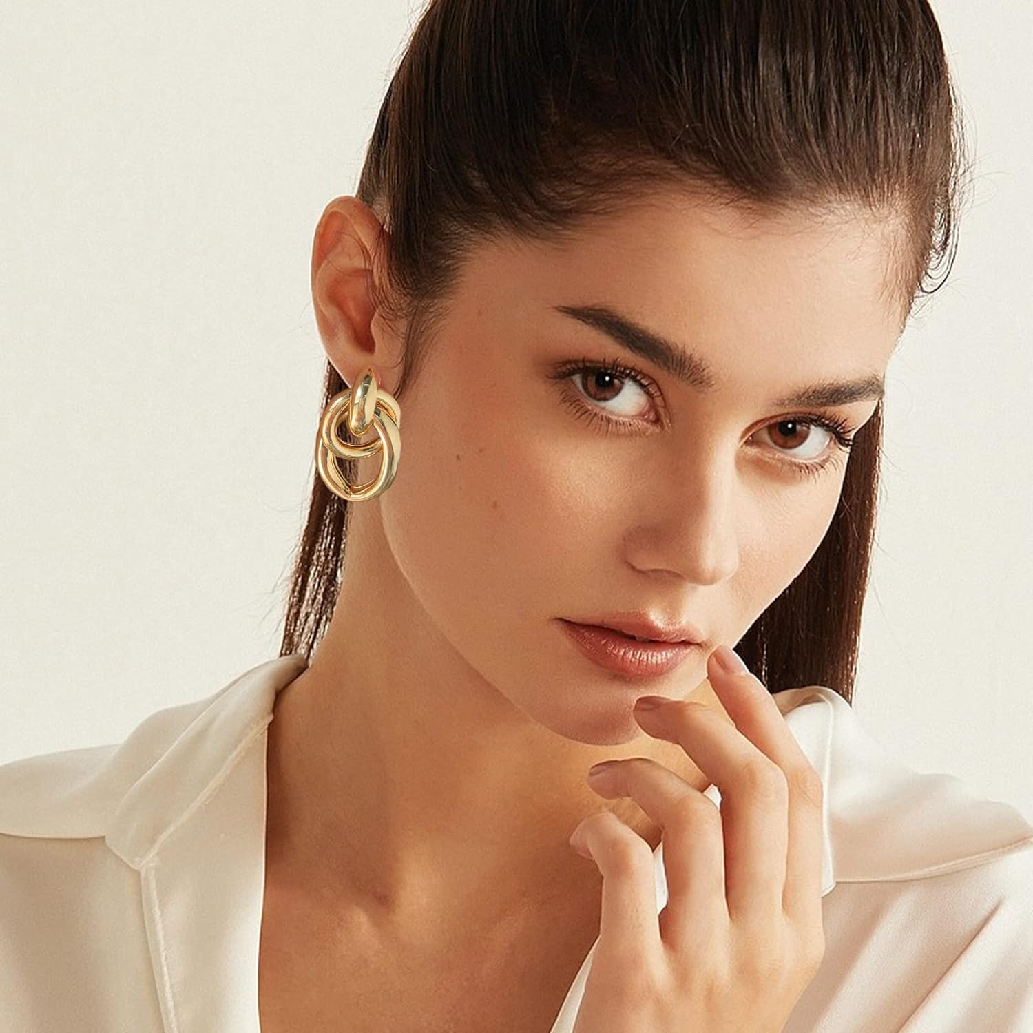 LOVE GEOMETRIC DROP EARRINGS - BUY 1, GET 1 FREE