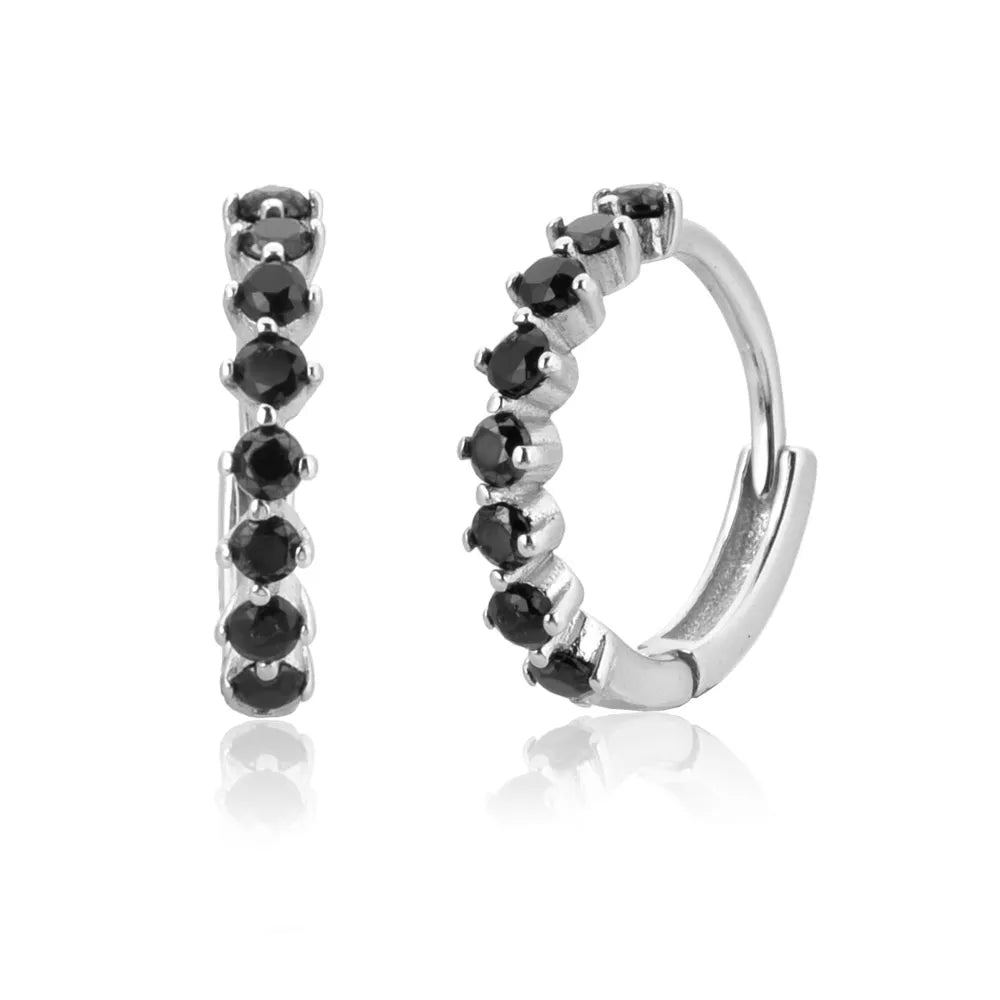 HUGGIES EARRINGS WITH GEMSTONES - BUY 1, GET 1 FREE